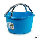 Laundry Basket Stefanplast PR154O PR154O Blue White Brown Green Plastic 16 L 39 x 22 x 39 cm With handles (30 Units)-0
