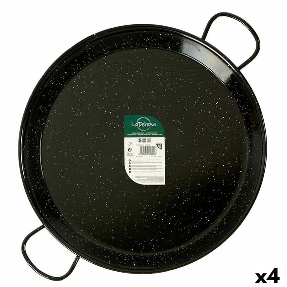 Pan La Dehesa 0255-LD 0255-LD Black Enamelled Steel Ø 55 cm 69 x 6 x 55 cm (4 Units)-0