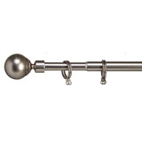 Curtain Bar Extendable Ball Silver Iron 5 x 126 x 5 cm (12 Units)-1