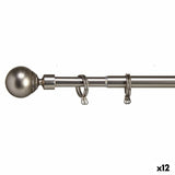 Curtain Bar Extendable Ball Silver Iron 5 x 126 x 5 cm (12 Units)-0