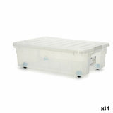 Storage Box with Wheels 7425/1 7425/1 30 L 40 x 18 x 59,5 cm (14 Units)-0