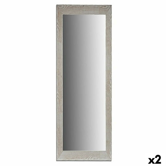 Wall mirror Wood White Glass 53,3 x 155 x 2 cm (2 Units)-0