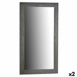 Wall mirror Gift Decor 77506 77506 Grey 75,5 x 135,5 x 1,5 cm Rectangular (2 Units)-0