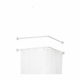 Curtain Bar For shower White Aluminium 80 cm (24 Units)-2