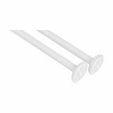 Curtain Bar For shower White Aluminium 80 cm (24 Units)-1