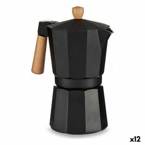 Italian Coffee Pot Wood Aluminium 450 ml (12 Units)-0