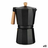 Italian Coffee Pot Wood Aluminium 650 ml (12 Units)-0