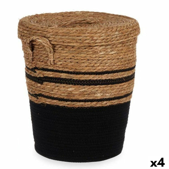 Basket Gift Decor YY21620J03S3 YY21620J03S3 Brown Black Marine algae (4 Units)-0