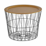 Side table Gift Decor JY21093L JY21093L Black Golden 62 x 45,5 x 62 cm (4 Units)-2