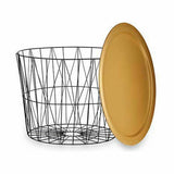 Side table Gift Decor JY21093L JY21093L Black Golden 62 x 45,5 x 62 cm (4 Units)-1