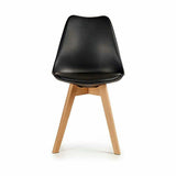 Dining Chair Brown Black 42 x 80 x 50 cm (4 Units)-2