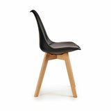 Dining Chair Brown Black 42 x 80 x 50 cm (4 Units)-1
