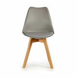 Dining Chair Brown Grey 42 x 80 x 50 cm (4 Units)-2