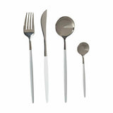 Cutlery Set White Silver Stainless steel (12 Units)-2