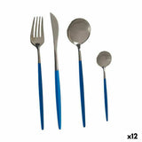 Cutlery Set Blue Silver Stainless steel (12 Units)-0