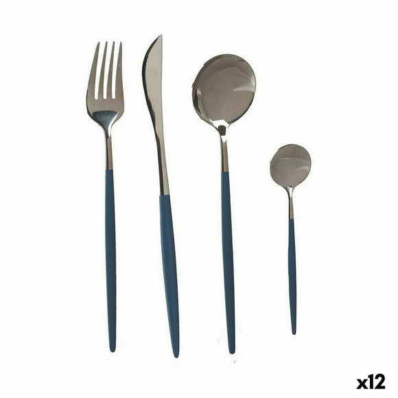 Cutlery Set Grey Silver Stainless steel (12 Units)-0