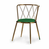 Chair Rhombus Green Golden 50,5 x 73 x 51 cm (2 Units)-1