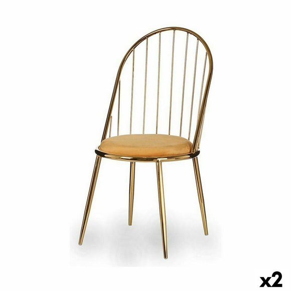 Chair Bars Golden Mustard 48 x 95,5 x 48 cm (2 Units)-0