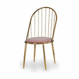Chair Bars Pink Golden 48 x 95,5 x 48 cm (2 Units)-1