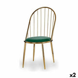 Chair Bars Green Golden 48 x 95,5 x 48 cm (2 Units)-0