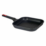 Grill pan with stripes 28 x 28 cm Aluminium (6 Units)-1
