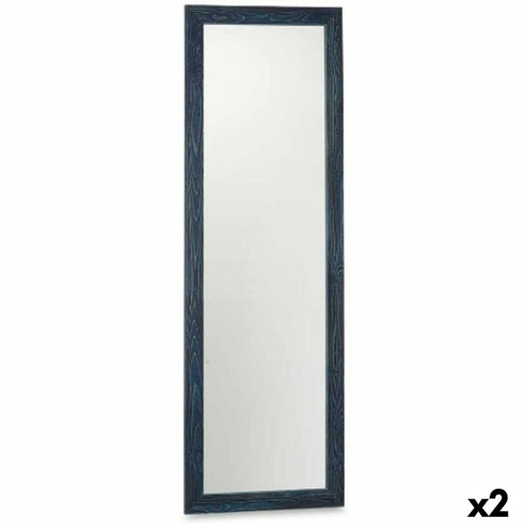 Wall mirror Blue MDF Wood 48 x 150 x 2 cm (2 Units)-0