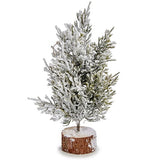 Christmas Tree 120 cm White Brown Green Wood Plastic (48 Units)-1