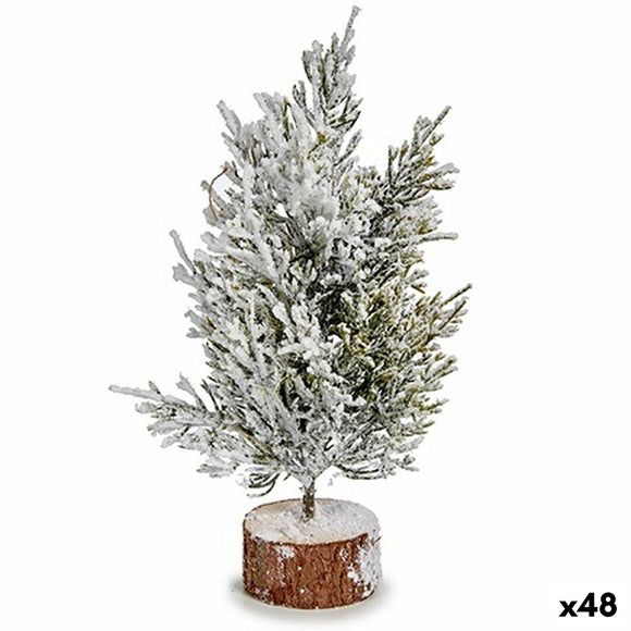 Christmas Tree 120 cm White Brown Green Wood Plastic (48 Units)-0