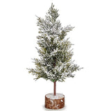 Christmas Tree Brown Green Wood Plastic 16 x 31 x 16 cm (48 Units)-1