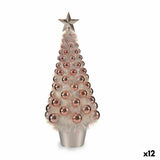 Decorative Figure Christmas Tree Pink polypropylene PET 21,5 x 51 x 21,5 cm (12 Units)-0