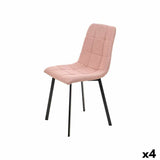 Chair Pink Cloth 45 x 89 x 53 cm Elegant (4 Units)-0