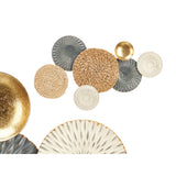 Wall Decoration Gift Decor 23SMB1563 23SMB1563 Blue White Brown Metal 72,4 x 5,1 x 42,5 cm (4 Units)-1