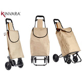 Shopping cart Kinvara WR3069-3 Black Beige 30 L 22 x 98 x 38 cm (6 Units)-1