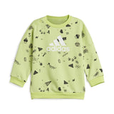 Sports Outfit for Baby Adidas Bluv Q3 Cset Light Green-3