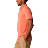 Men’s Short Sleeve Polo Shirt Columbia Nelson Point Coral-3