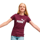 Child's Short Sleeve T-Shirt Puma Ess Logo G Brown-3