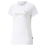 Women’s Short Sleeve T-Shirt Puma Ess+ Nova Shine White-0