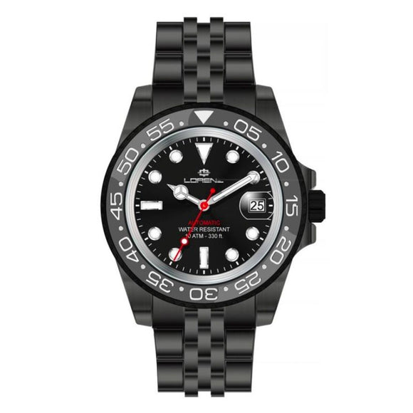 Men's Watch Lorenz 26130AA Black (Ø 43 mm)-0
