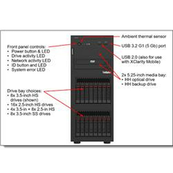 Server Lenovo 7D8FA01YEA 32 GB RAM-0