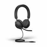 Headphones with Microphone Jabra EVOLVE2 40 Black-1