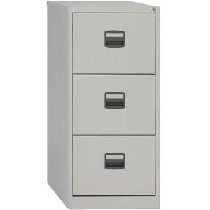 File Cupboard Bisley 3 drawers Grey A4 Metal Steel 102 x 41 x 40 cm-0