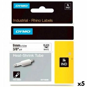 Laminated Tape for Labelling Machines Dymo Rhino ID1-9 1,5 m 9 mm (5 Units)-0