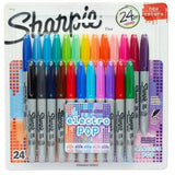 Set of Felt Tip Pens Sharpie Electro Pop Multicolour 24 Pieces 1 mm (6 Units)-1