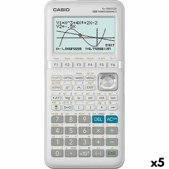 Graphic calculator Casio FX-9860G II White (5 Units)-0