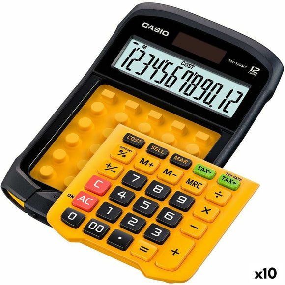 Calculator Casio WM-320MT Yellow Black 3,3 x 10,9 x 16,9 cm (10 Units)-0