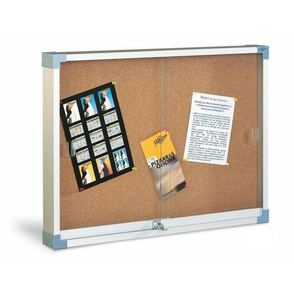 Bulletin board Faibo Cork Methacrylate 80 x 100 cm Brown Grey-0
