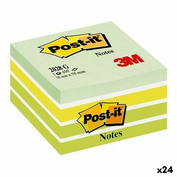 Sticky Notes Post-it 2028G 76 x 76 mm Green (24 Units)-0