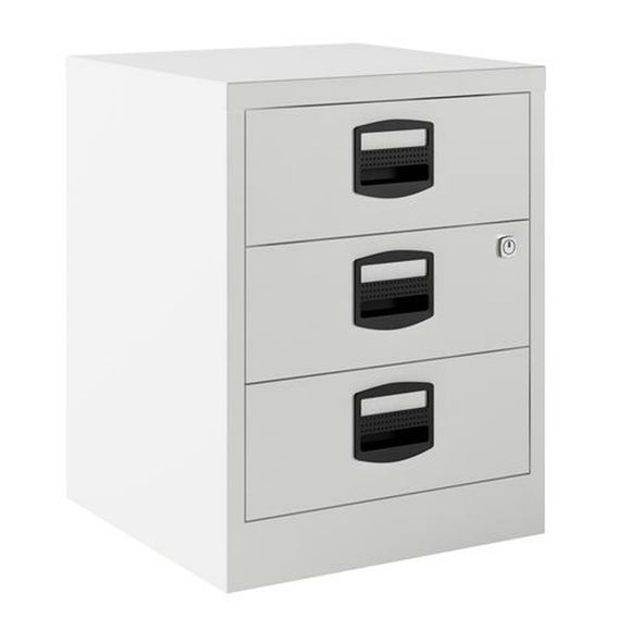 File Cupboard Bisley White A4 Steel 3 drawers 40 x 51 x 40 cm-0