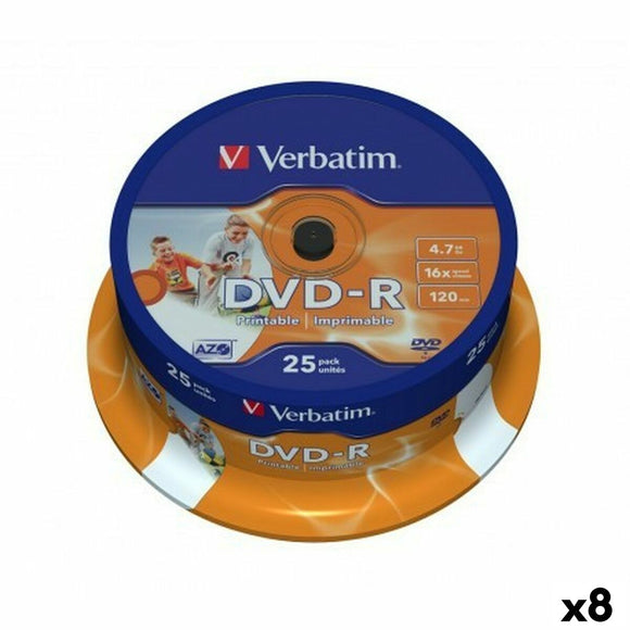 DVD-R Verbatim 4,7 GB 16x (8 Units)-0