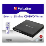 External Recorder Verbatim Slimline CD/DVD Black-1
